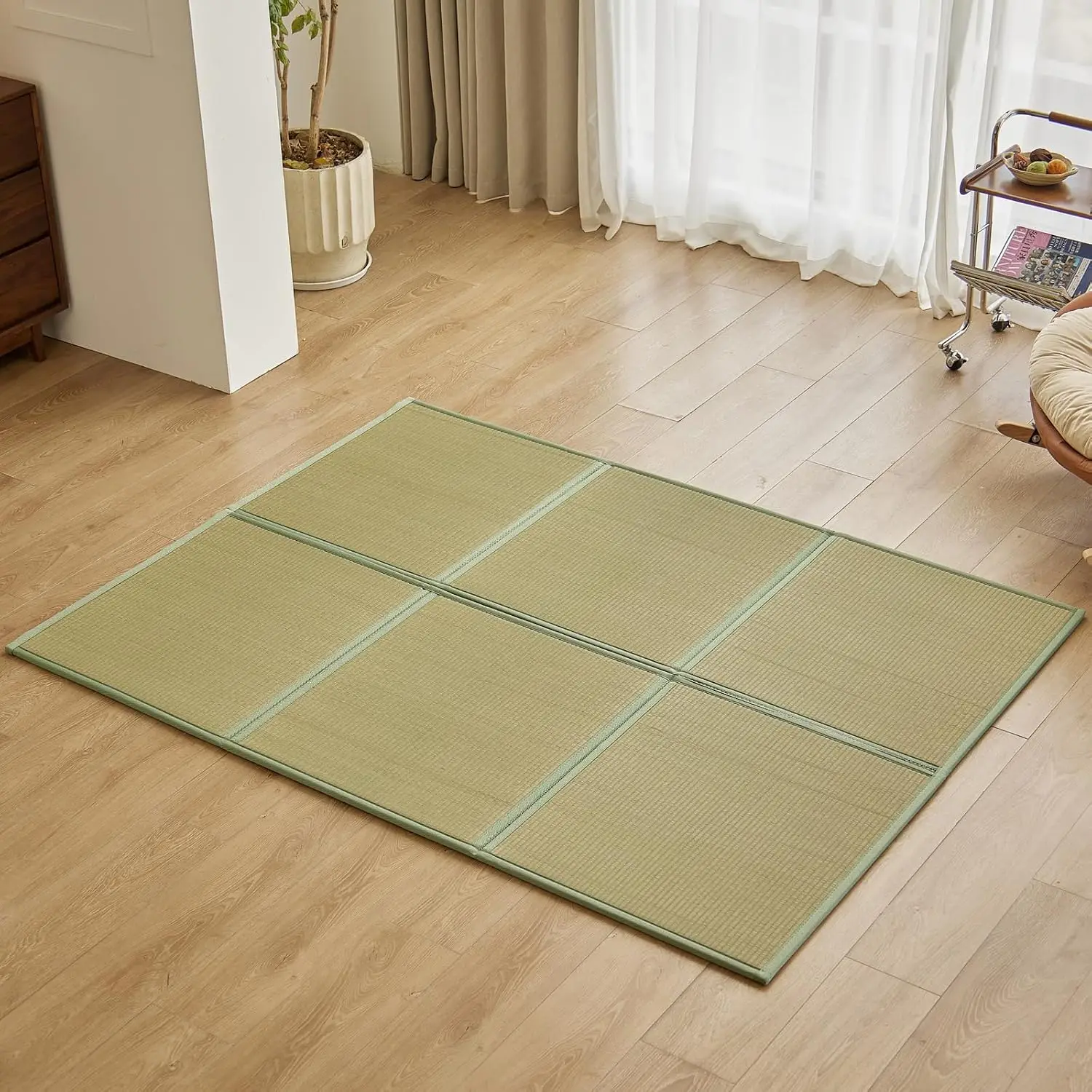 Tatami Mat Rush - สินค้าขายดี: เสื่อทาทามิปูพื้นจากหญ้ารัชธรรมชาติ ขนาดควีน 79